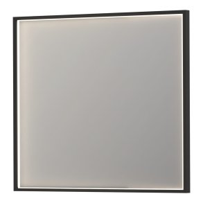 Sanibell INK SP19 rektangulrt spejl 90x80cm p matsort aluramme