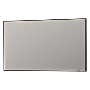 Sanibell INK SP19 rektangulrt spejl 140x80cm p matsort ramme