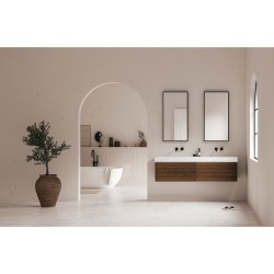 Sanibell INK SP19 rektangulrt spejl 50x100cm p matsort ramme