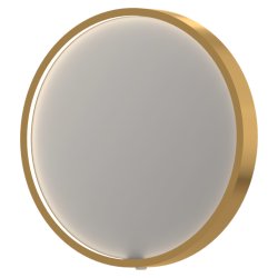 Sanibell INK SP24 rundt led spejl 40 p mat guld aluramme