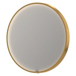 Sanibell INK SP24 rundt led spejl 60 p mat guld aluramme