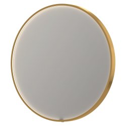 Sanibell INK SP24 rundt led spejl 80 p mat guld aluramme
