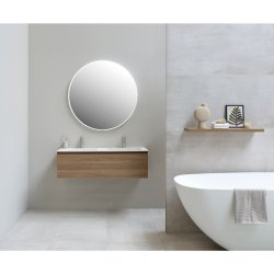 Sanibell INK SP24 rundt led spejl 100 p mathvid aluramme