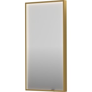 Sanibell INK SP19 LED spejl 40x80cm p brstet mat guld aluramme