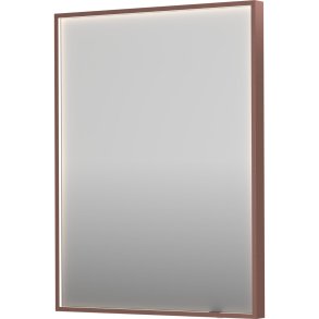 Sanibell INK SP19 LED spejl 60x80cm p brstet kobber aluramme