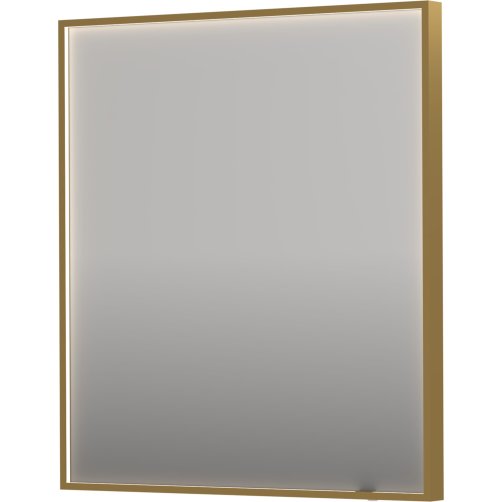 Sanibell INK SP19 LED spejl 70x80cm p brstet mat guld aluramme