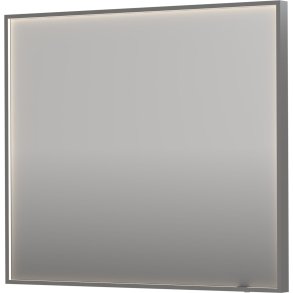 Sanibell INK SP19 LED spejl 90x80 brstet rustfri stl aluramme