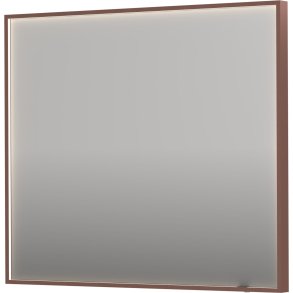 Sanibell INK SP19 LED spejl 90x80cm p brstet kobber aluramme