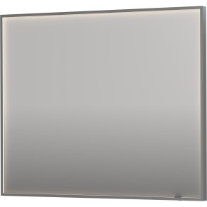 Sanibell INK SP19 spejl 100x80cm brstet rustfri stl aluramme
