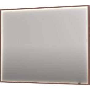 Sanibell INK SP19 LED spejl 120x80cm p brstet kobber aluramme
