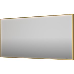 Sanibell INK SP19 LED spejl 160x80 p brstet mat guld aluramme