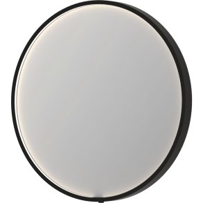 Sanibell INK SP24 LED spejl 60 brstet metal sort aluramme