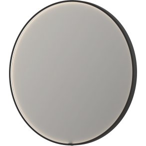 Sanibell INK SP24 LED spejl 80 brstet metal sort aluramme