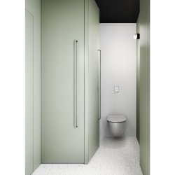 GSI Pura mat gr vgtoilet 50x36cm med Swirlflush