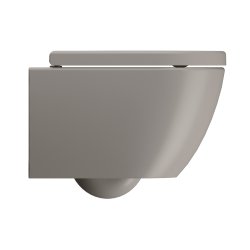 GSI Pura vgtoilet 50x36cm med Swirlflush, farve tortora