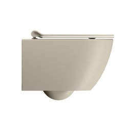 GSI Pura vgtoilet 50x36cm med Swirlflush, farve creta
