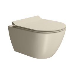 GSI Pura vgtoilet 50x36cm med Swirlflush, farve creta