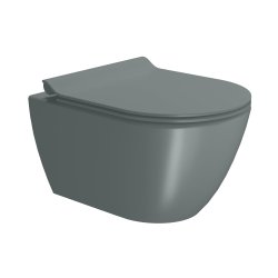 GSI Pura vgtoilet 50x36cm med Swirlflush, farve agave