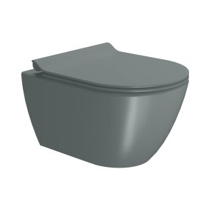 GSI Pura vgtoilet 50x36cm med Swirlflush, farve agave