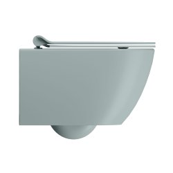 GSI Pura vgtoilet 50x36cm med Swirlflush, farve ghiaccio
