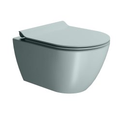 GSI Pura vgtoilet 50x36cm med Swirlflush, farve ghiaccio