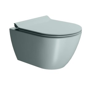 GSI Pura vgtoilet 50x36cm med Swirlflush, farve ghiaccio