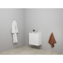 Sanibell Online mbelst 61x36cm hvid hjglans med 2 lger