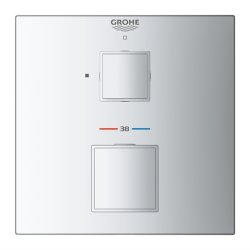 GROHE Grohtherm Cube forplade, krom 