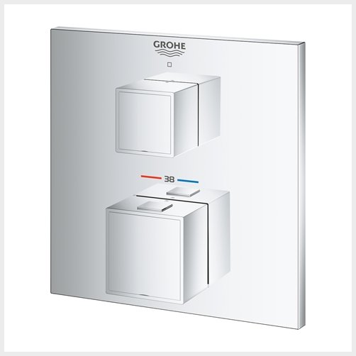 GROHE Grohtherm Cube forplade, krom 