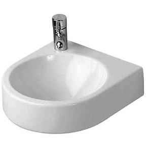 Duravit Architec håndvask m. forlokket hanehul, 36x38cm