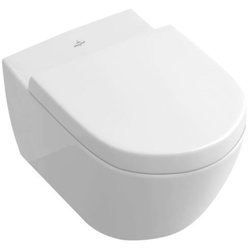 Villeroy & Boch Subway 2.0 væghængt toilet med åben skyllerand og CeramicPlus. Hvid