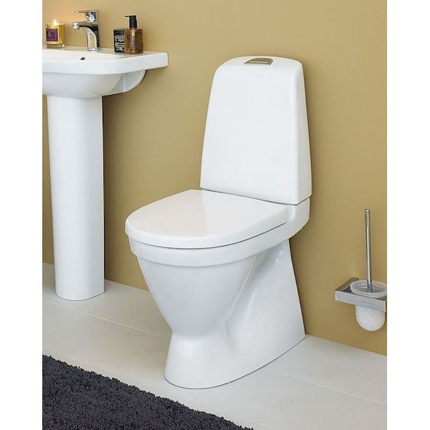 Gustavsberg Nautic 1500 toilet inkl. sæde / Inkl. levering og montering