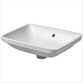 Duravit Starck 3 hndvask, 490x365 mm, underlimning, med Wondergliss