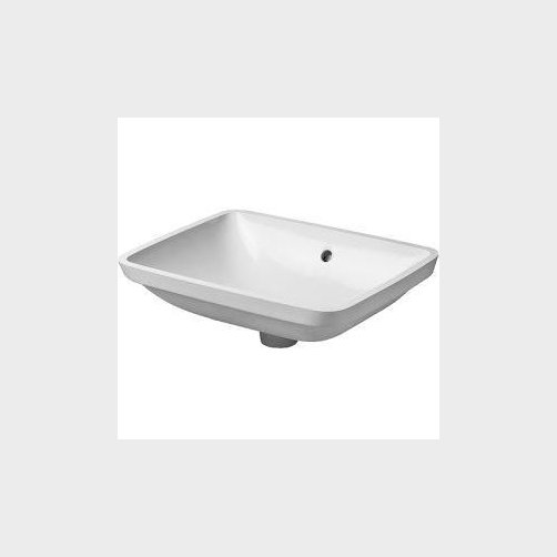 Duravit Starck 3 håndvask, 490x365 mm, underlimning, med Wondergliss