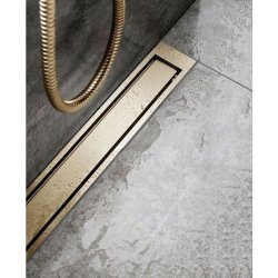 Unidrain Highline Colour Panel rist, 900 mm messing