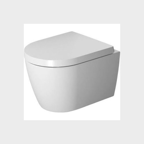 Duravit Me by Starck Compact væghængt toilet uden skyllekant – Hvid mat  Med WonderGliss