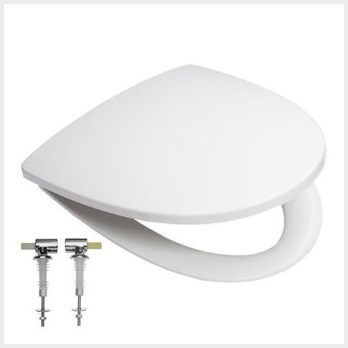 Ifö Sign sæde med softclose, quick-release og faste beslag, hvid