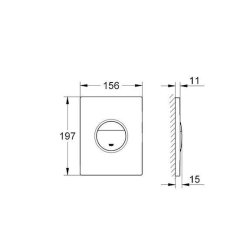 GROHE Nova Cosmopolitan betjeningsplade, alpinhvid