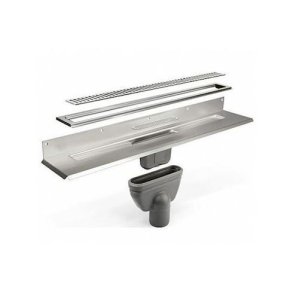 Unidrain sampak 900 mm Type 1004, 10mm ramme, Column rist og 75 mm lodret udlbshus