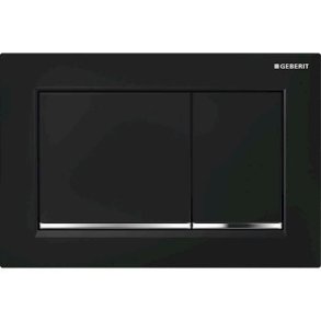 Geberit betjeningsplade Omega 30, sort/krom/sort