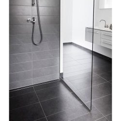 GlassLine, brusevg, glas: Unidrain Transparent, 1000 mm