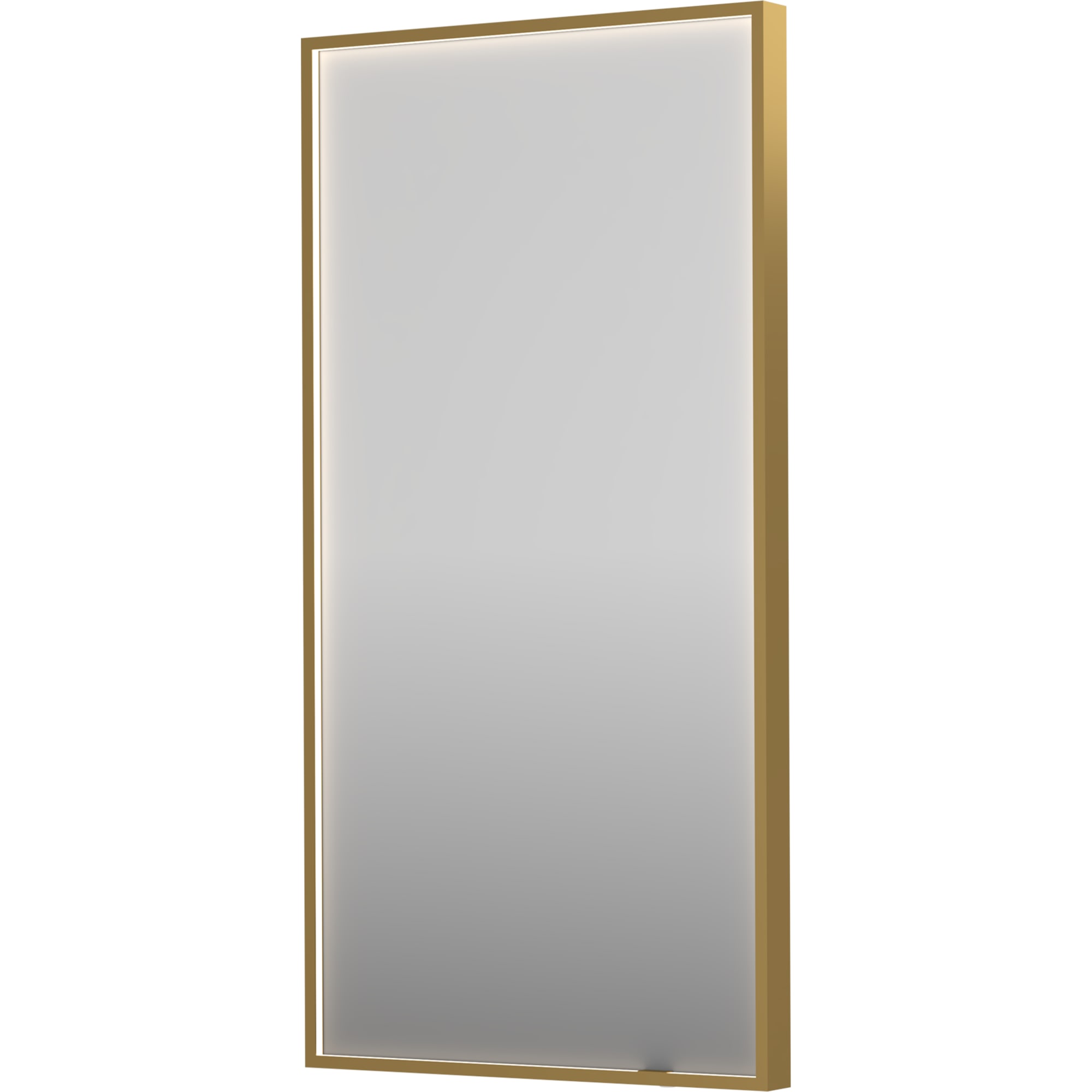 Sanibell INK SP19 LED spejl 50x100cm børstet mat guld aluramme