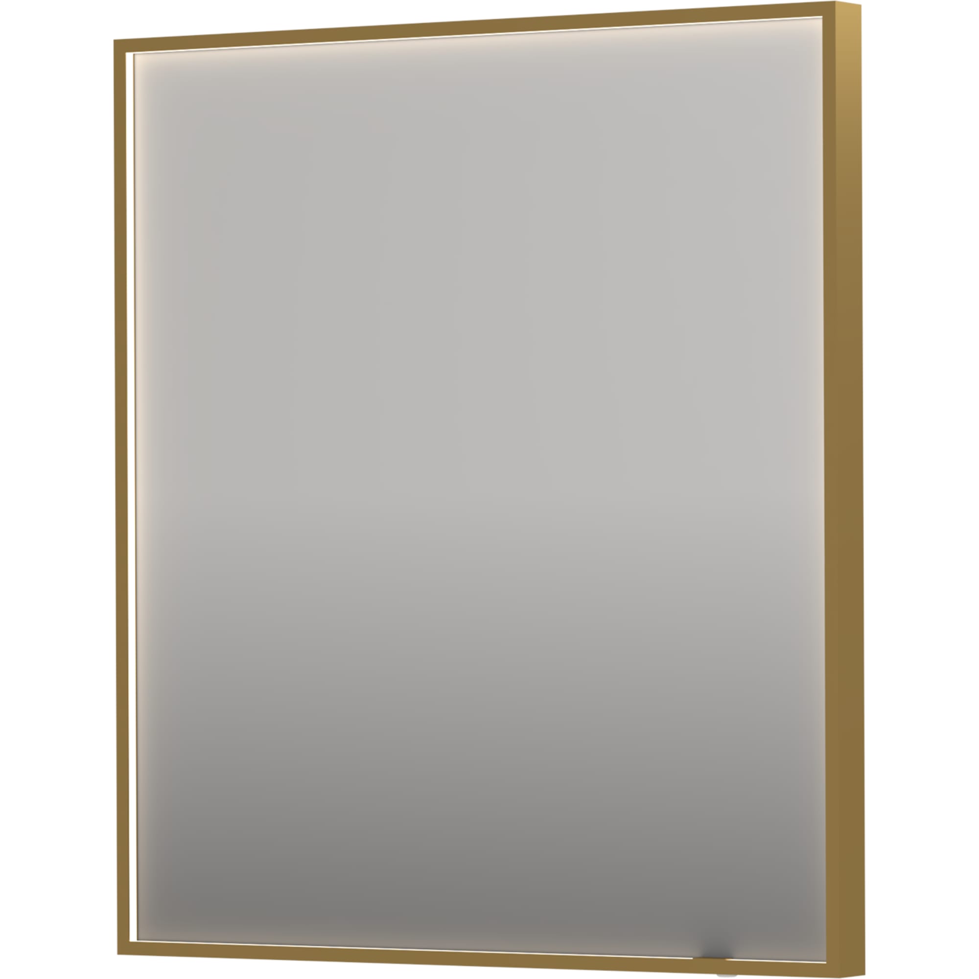 Sanibell INK SP19 LED spejl 70x80cm på børstet mat guld aluramme
