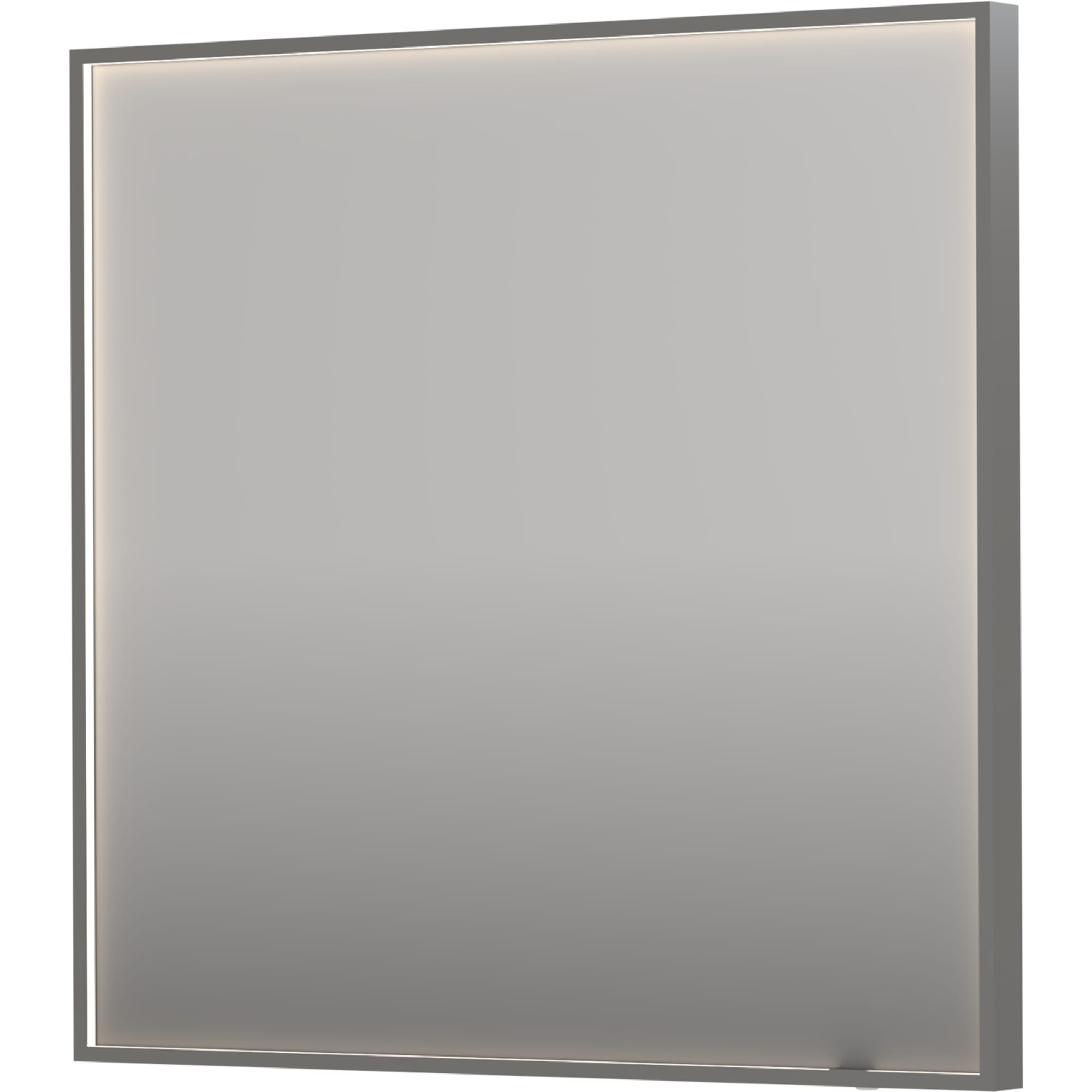 Sanibell INK SP19 LED spejl 80x80 børstet rustfri stål aluramme