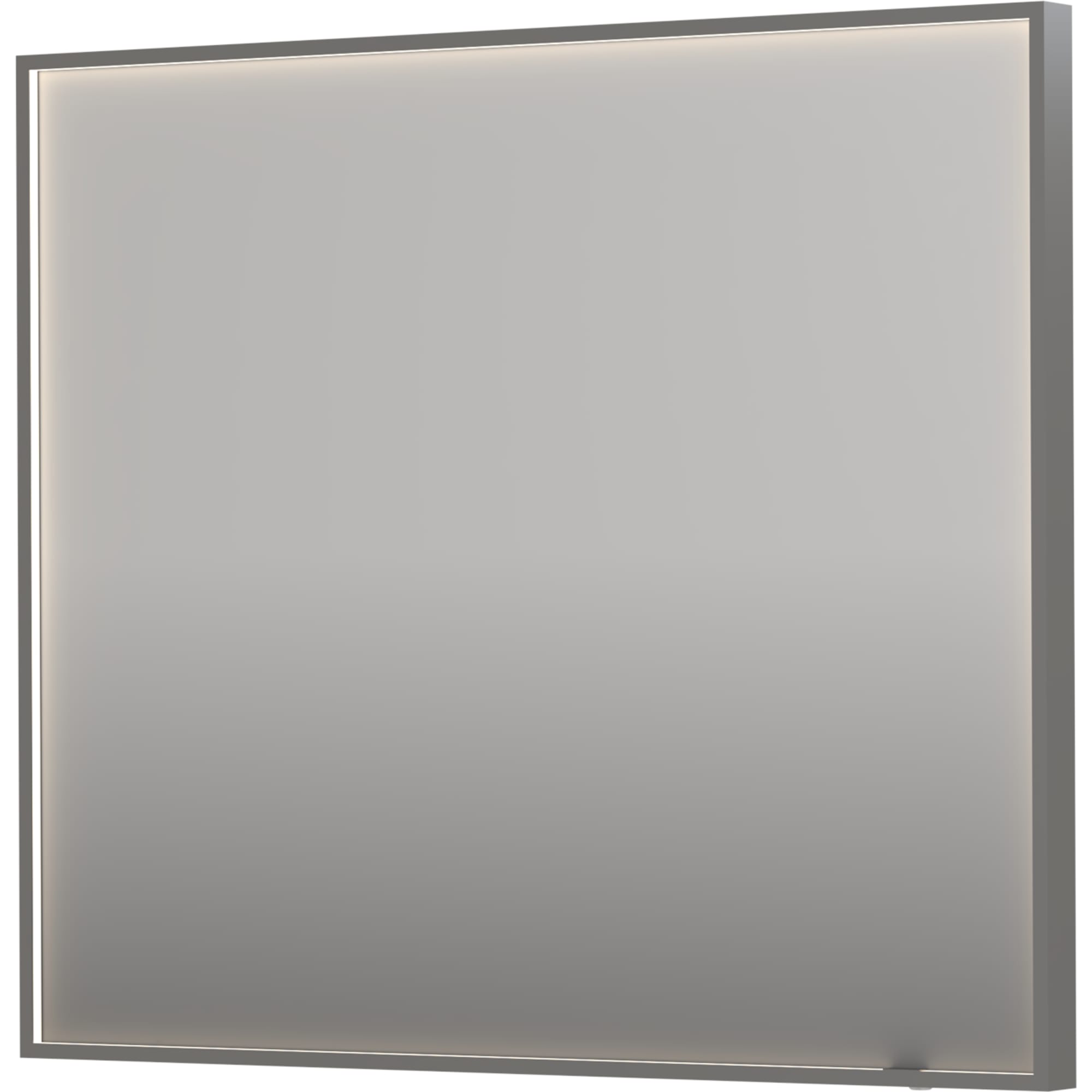 Sanibell INK SP19 LED spejl 90x80 børstet rustfri stål aluramme