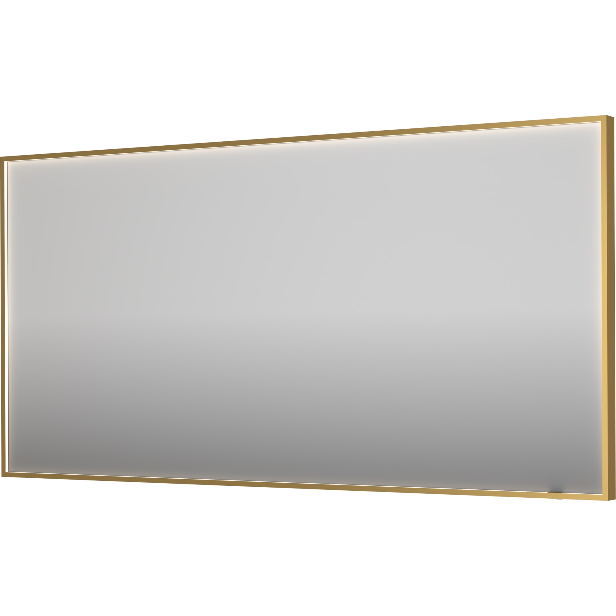 Sanibell INK SP19 LED spejl 160x80 på børstet mat guld aluramme