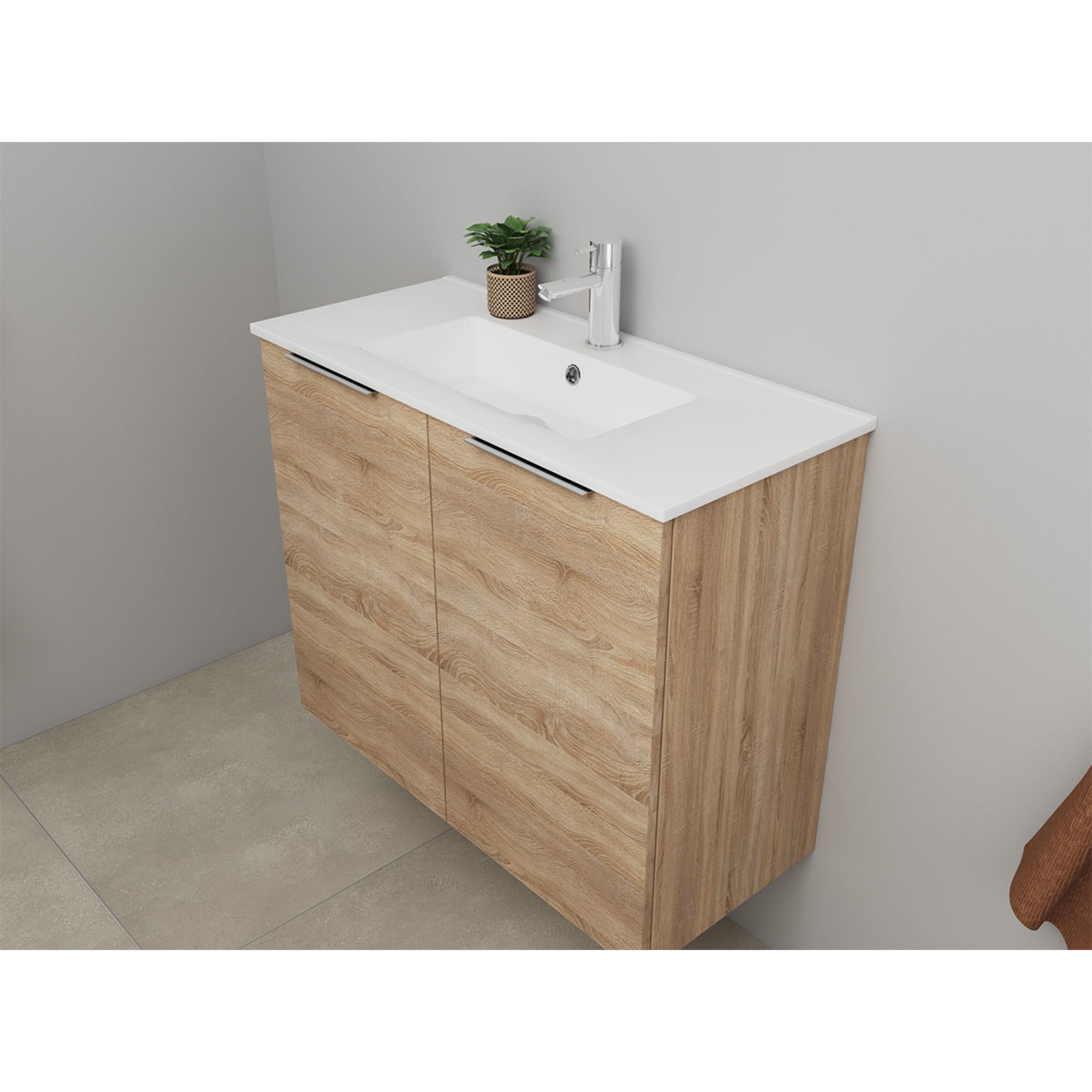 Sanibell Online usamlet møbelsæt 81x36cm bardolino eg 2 låger