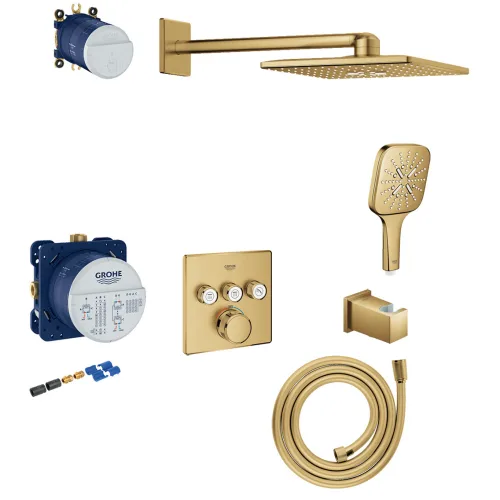 GROHE GRT SmartControl Sampak Indb.Firk i Børstet Cool Sunrise