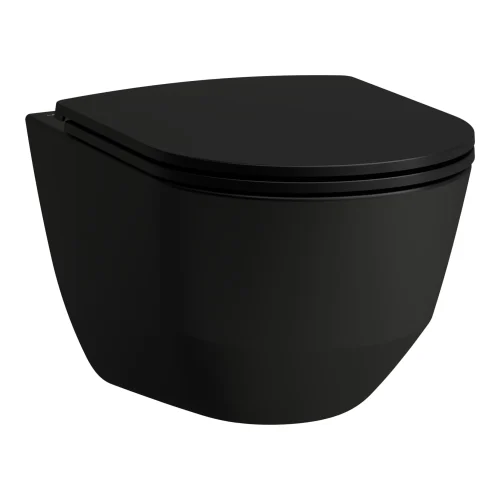 LAUFEN Pro rimless væghængt toilet - matsort